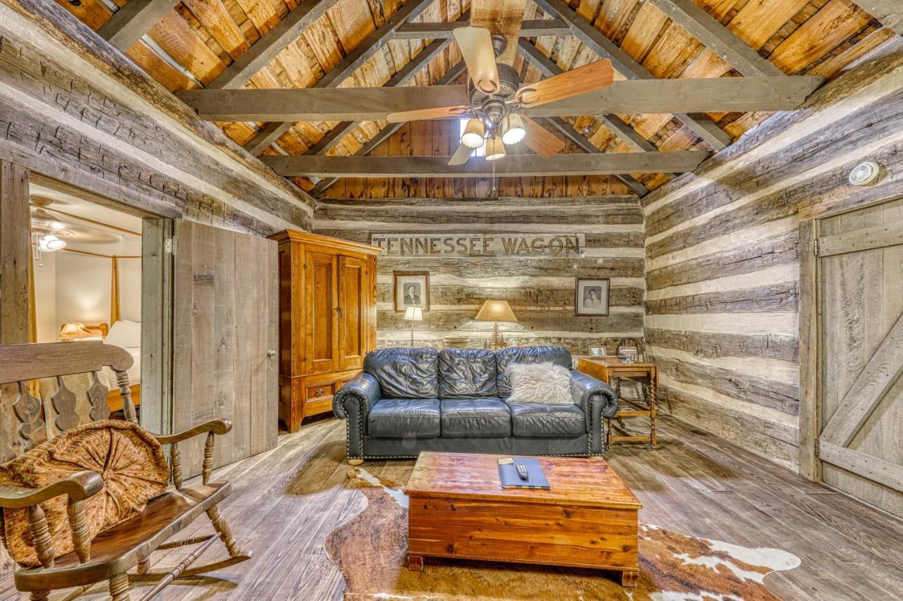 Вілла Town Creek Log Cabin Фредеріксбург Екстер'єр фото